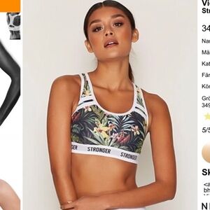 Stronger Brand Sports Bra. Recycled Materials. Medium.